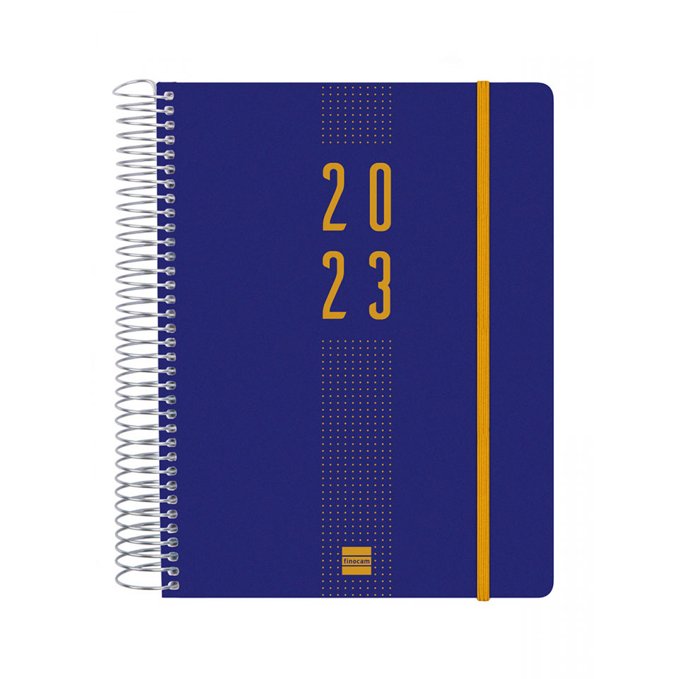 Agenda Link Pontilhado Azul 12 meses
